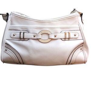 Rosetti White Shoulder Bag with Silver Accents
